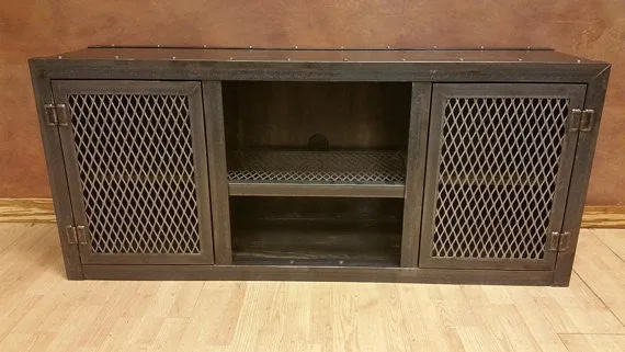 #001 - Modern Industrial Media Console