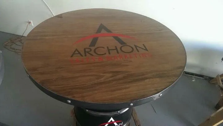 #030 - 55 Gallon Drum Industrial Pub Table