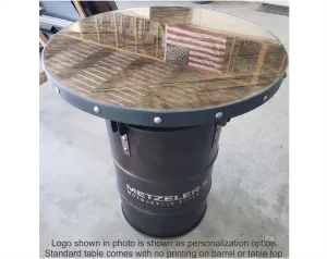 #030 - 55 Gallon Drum Industrial Pub Table
