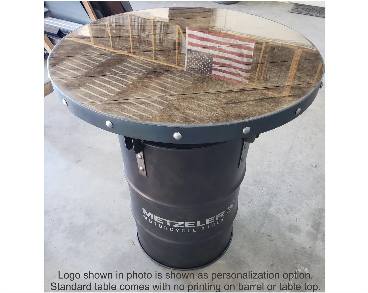 #030 - 55 Gallon Drum Industrial Pub Table