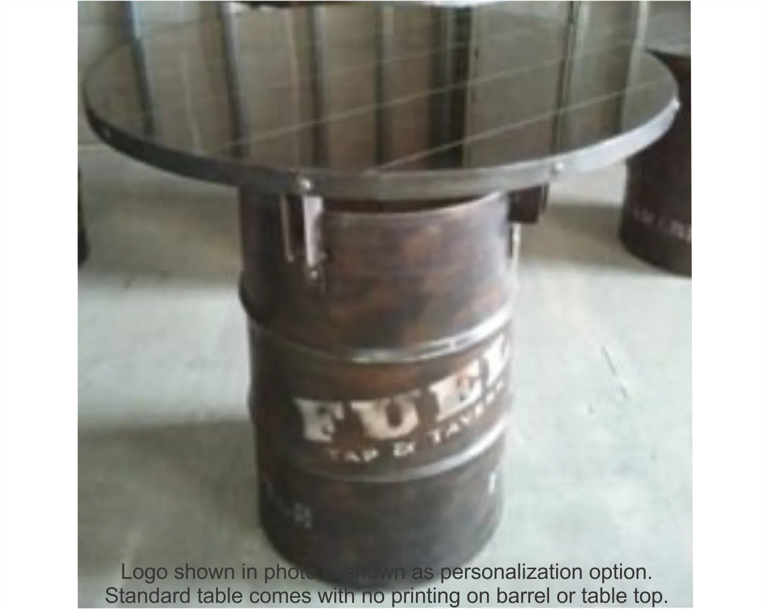 #030 - 55 Gallon Drum Industrial Pub Table