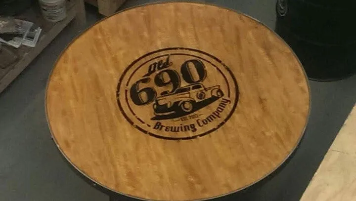 #030 - 55 Gallon Drum Industrial Pub Table