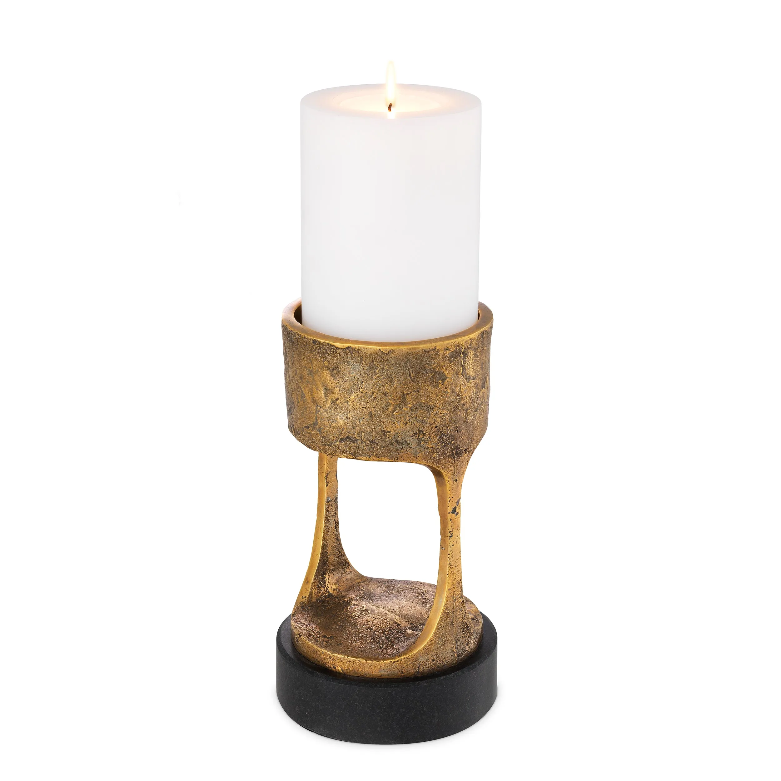 114140 - Candle Holder Bologna S vintage brass finish