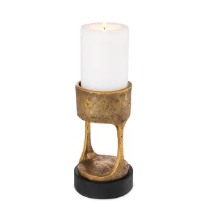 114140 - Candle Holder Bologna S vintage brass finish