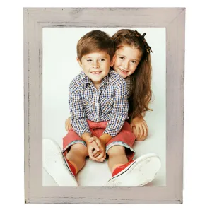 11x14 Distressed White Picture Frame