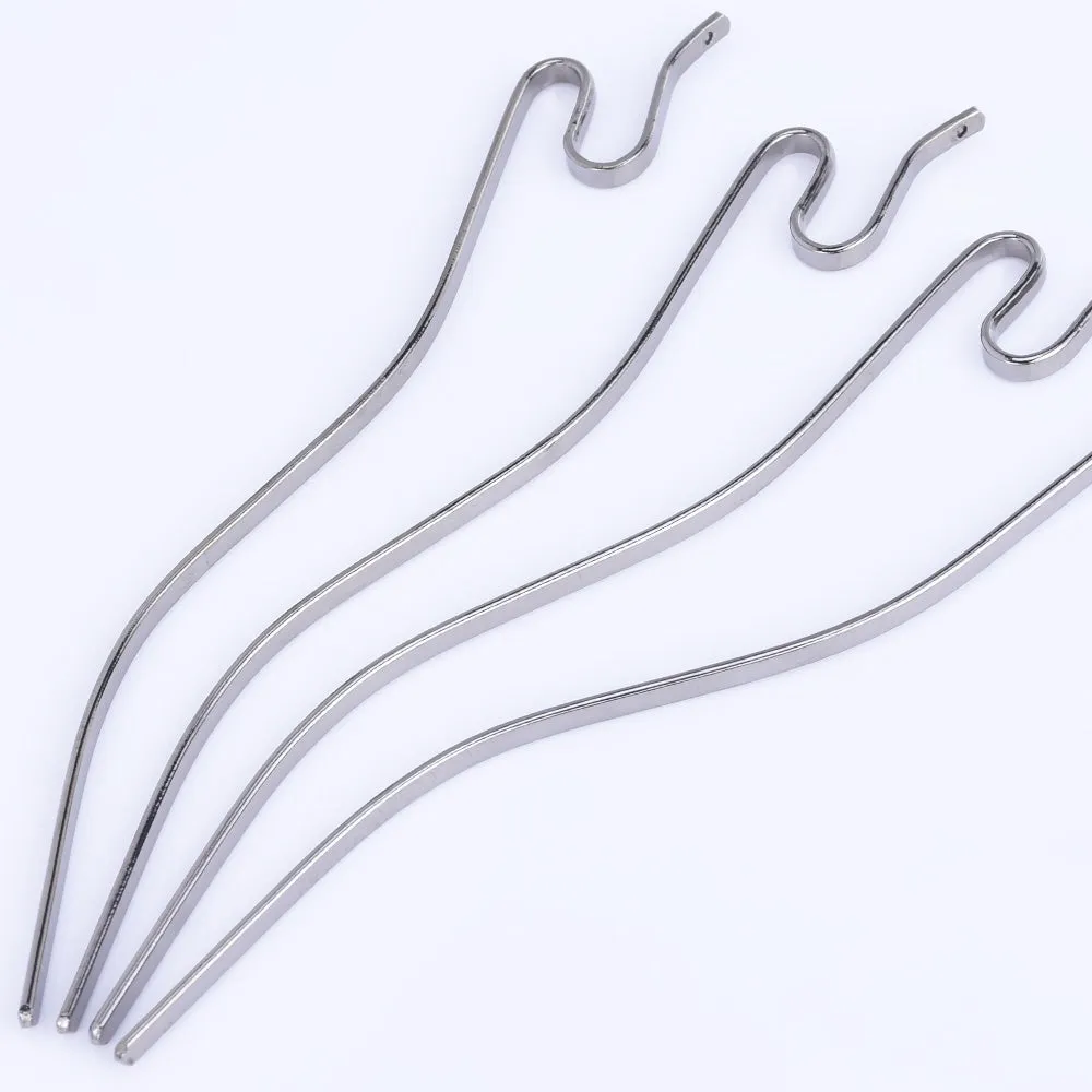 135mm Iron Snake Hair Stick Hair Pin Hair Clip Hair Stick minimalist modern Hair Accessory hair jewelry Gun black 10pcs