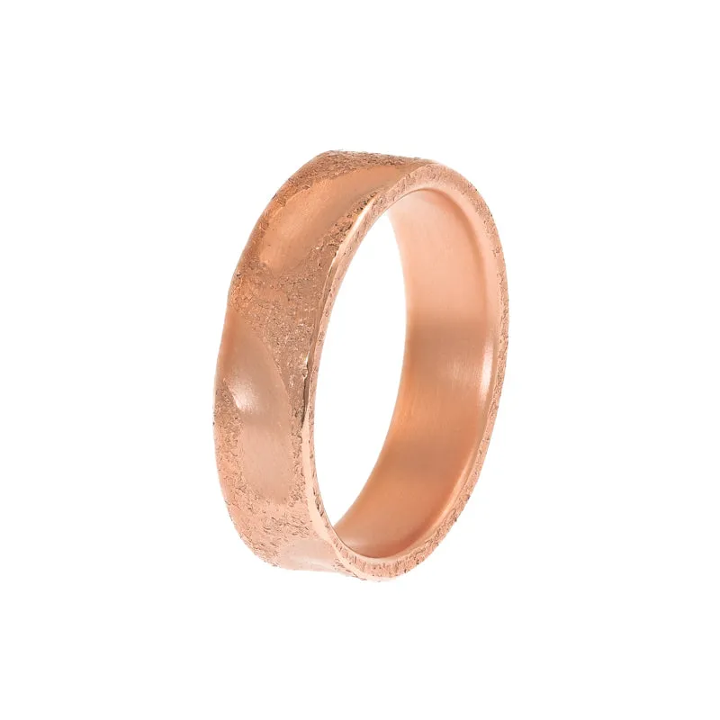 14K Gold Carved Band