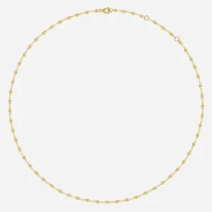 14k Solid Gold Twinkle Chain Necklace