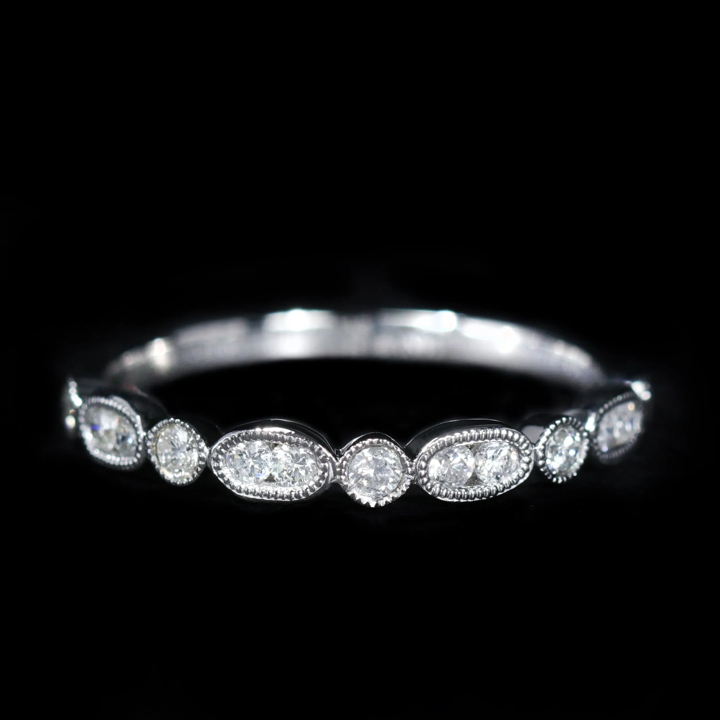 14K White Gold 0.28 CTW Diamond Band