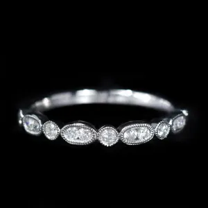 14K White Gold 0.28 CTW Diamond Band