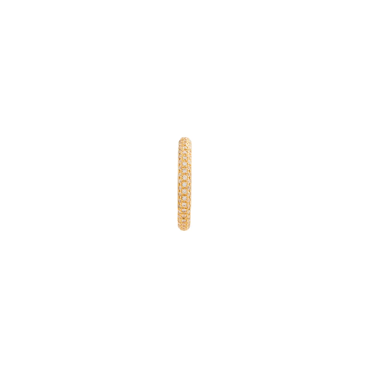 18K ALL ABOUT BASICS 3-Row Pavé Diamond Ear Cuff Small size