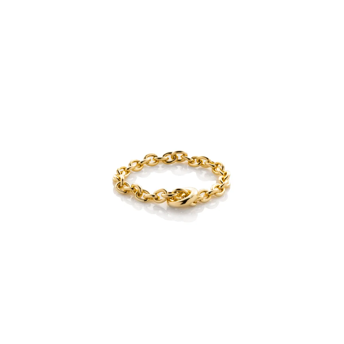 18K ALL ABOUT BASICS Chain Ring Medium size