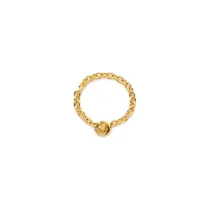 18K ALL ABOUT BASICS Chain Ring Medium size