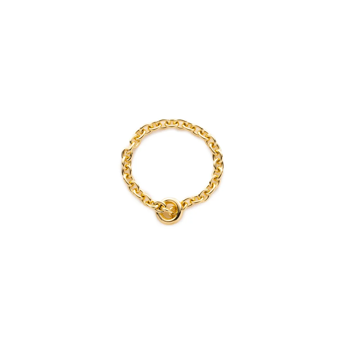 18K ALL ABOUT BASICS Chain Ring Medium size