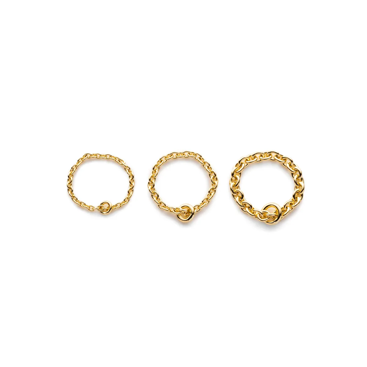 18K ALL ABOUT BASICS Chain Ring Small size