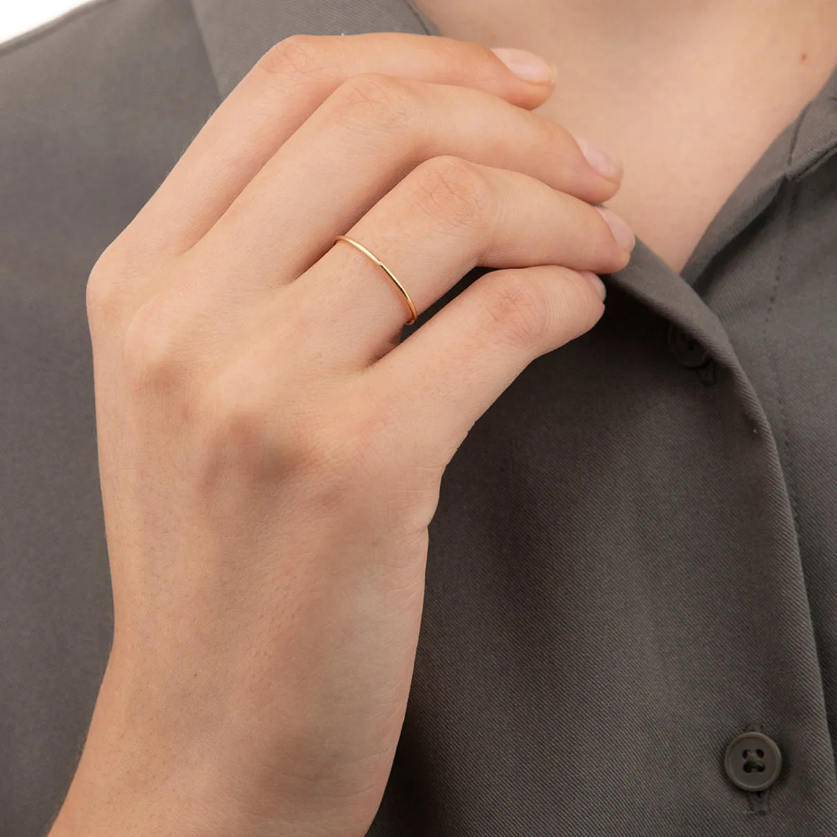 18K ALL ABOUT BASICS Promise Ring