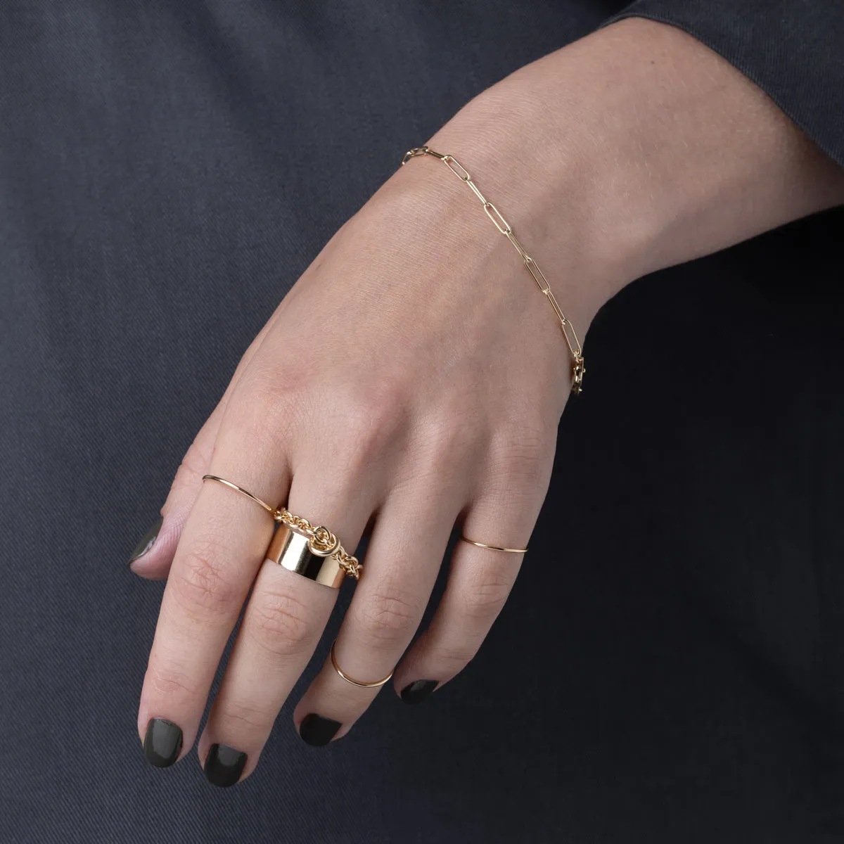 18K ALL ABOUT BASICS Promise Ring
