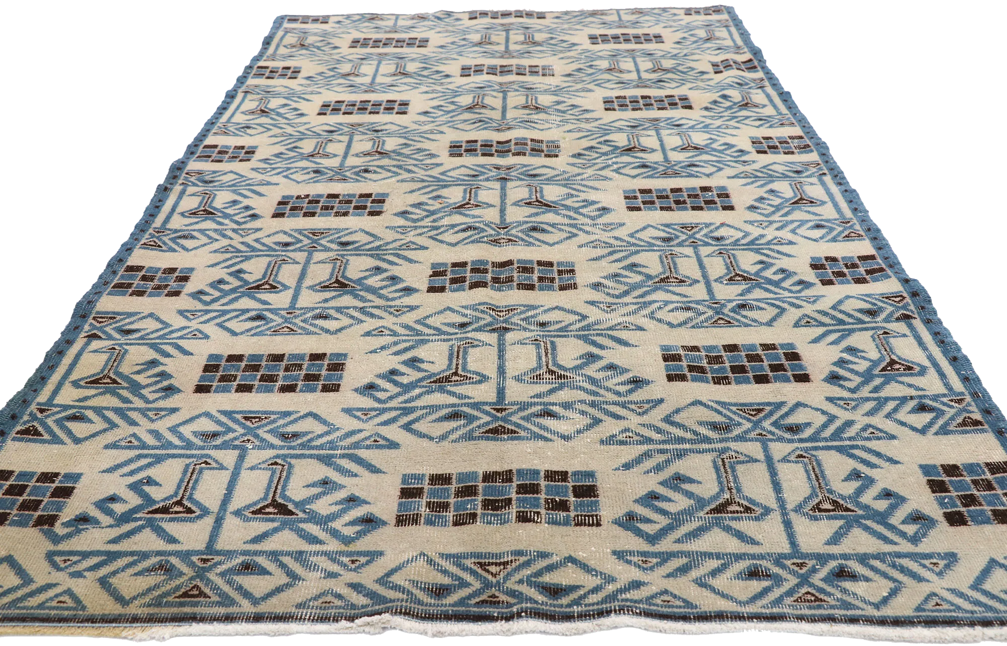5 x 8 Zeki Muren Vintage Sivas Rug 52605