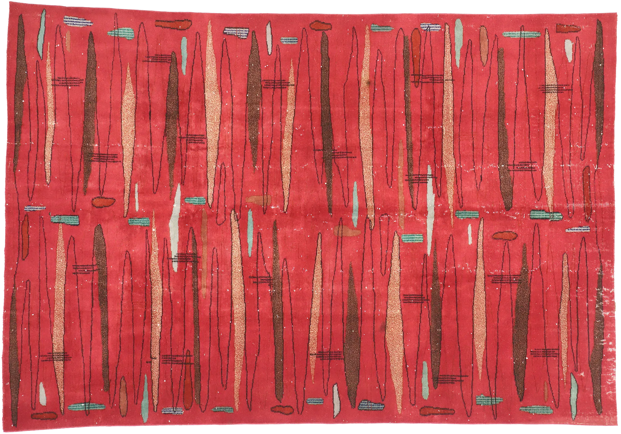 7 x 10 Zeki Muren Vintage Sivas Rug 52592