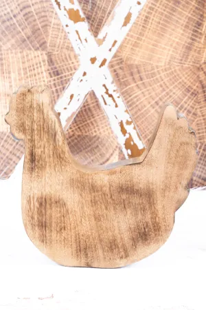 8 x 8 Mango Wood Rooster Serving Board