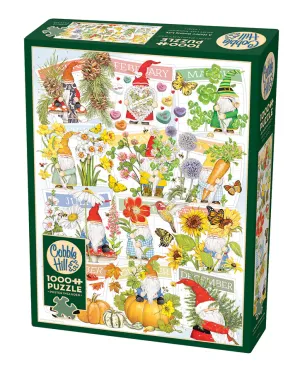 A Happy Gnome Life 1000pc Compact Puzzle