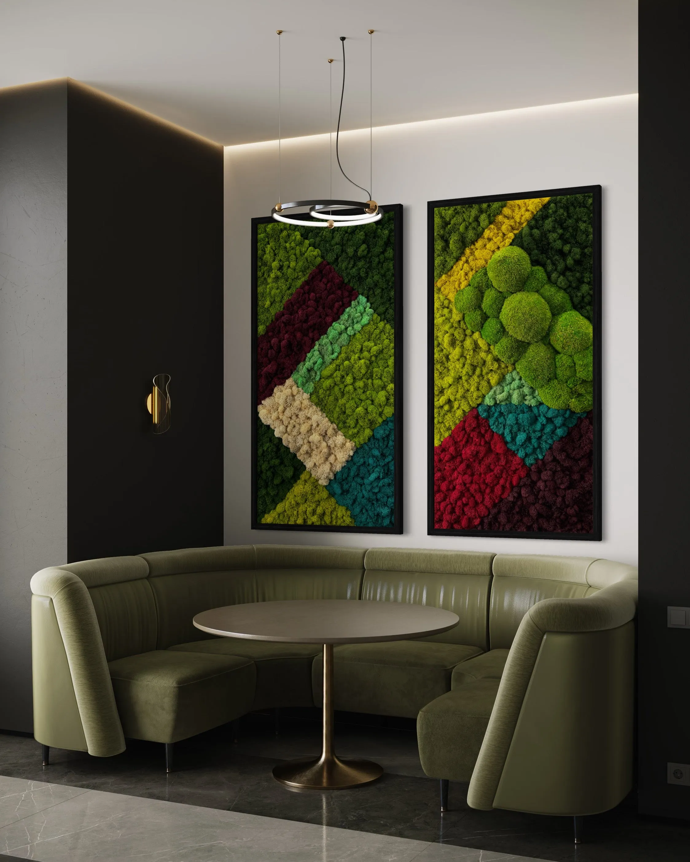 Abstract Moss Wall Art
