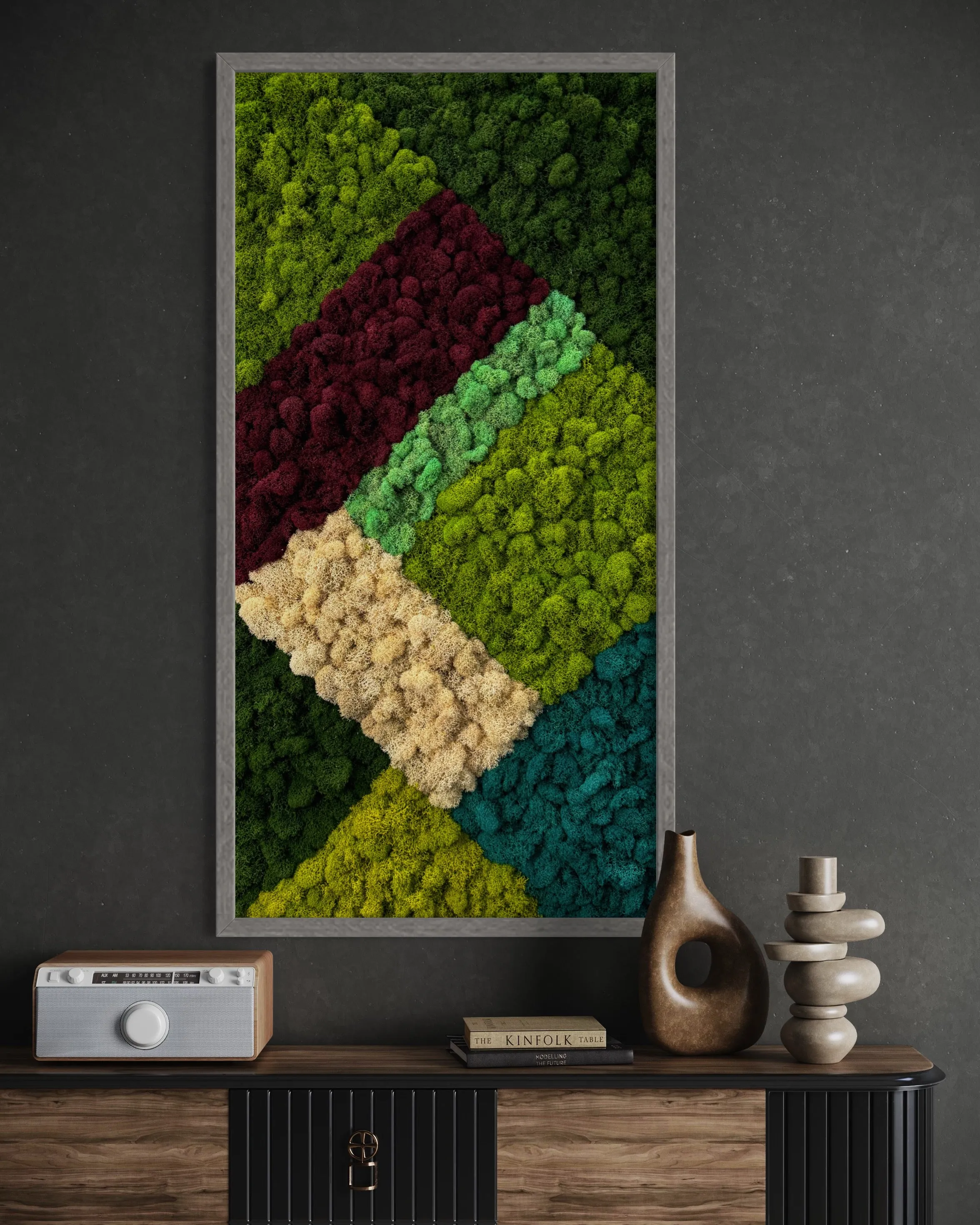 Abstract Moss Wall Art
