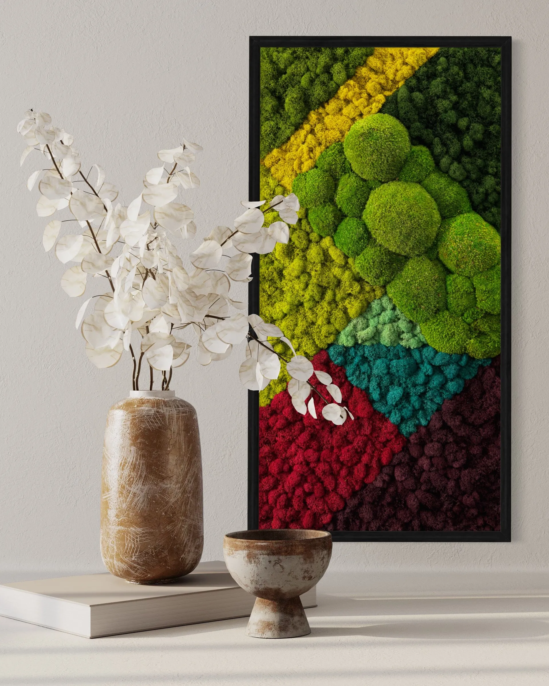 Abstract Moss Wall Art