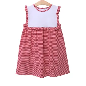 ALICE DRESS IN RED STRIPE