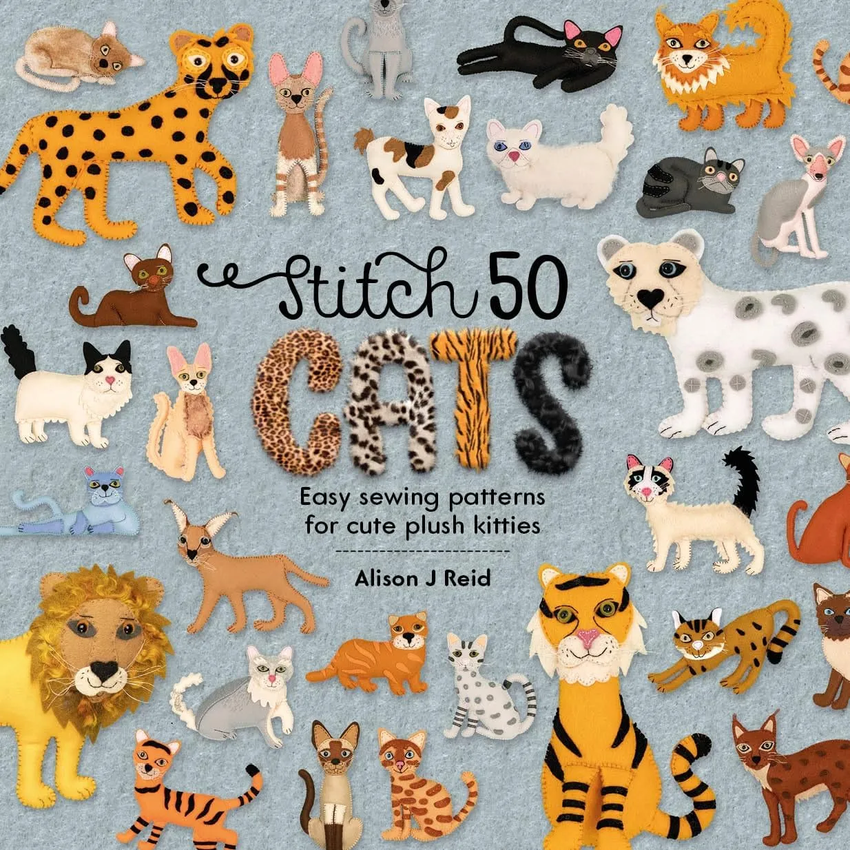 Alison J Reid Collection 4 Books Set (Stitch 50 Dogs, Stitch 50 Cats & Stitch 50 Birds, Stitch 50 Pokémon)