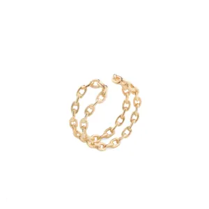 ALL ABOUT BASICS Double Line Chain Ear Cuff Medium size