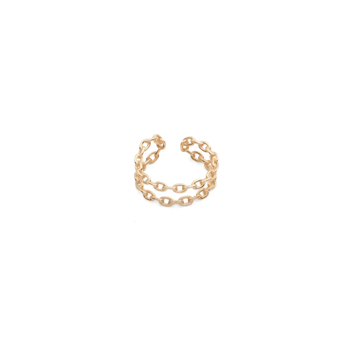 ALL ABOUT BASICS Double Line Chain Ear Cuff Medium size