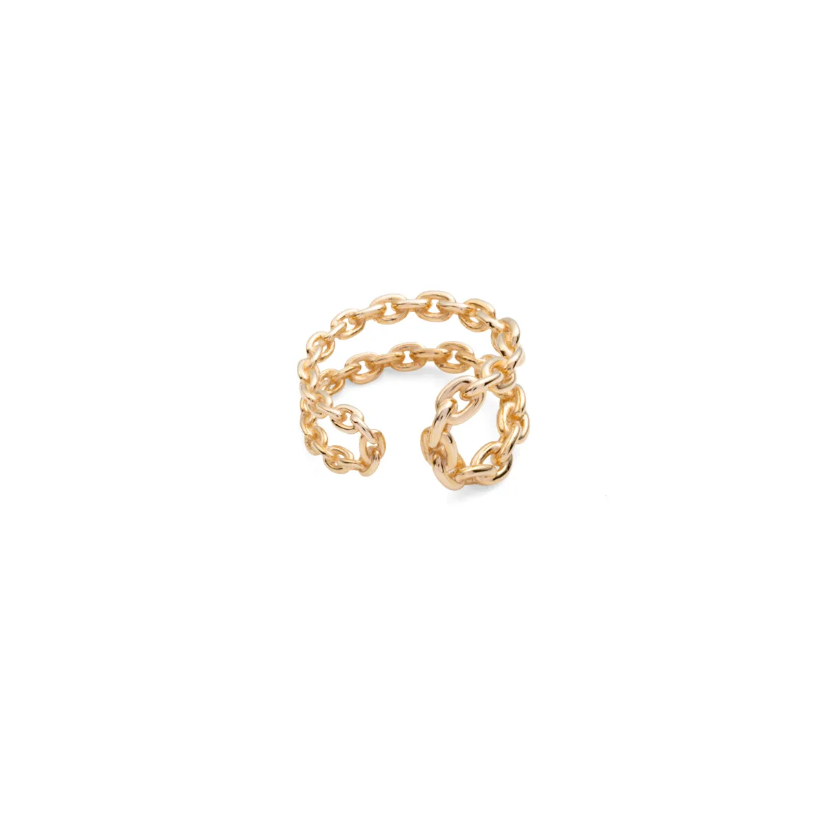 ALL ABOUT BASICS Double Line Chain Ear Cuff Medium size