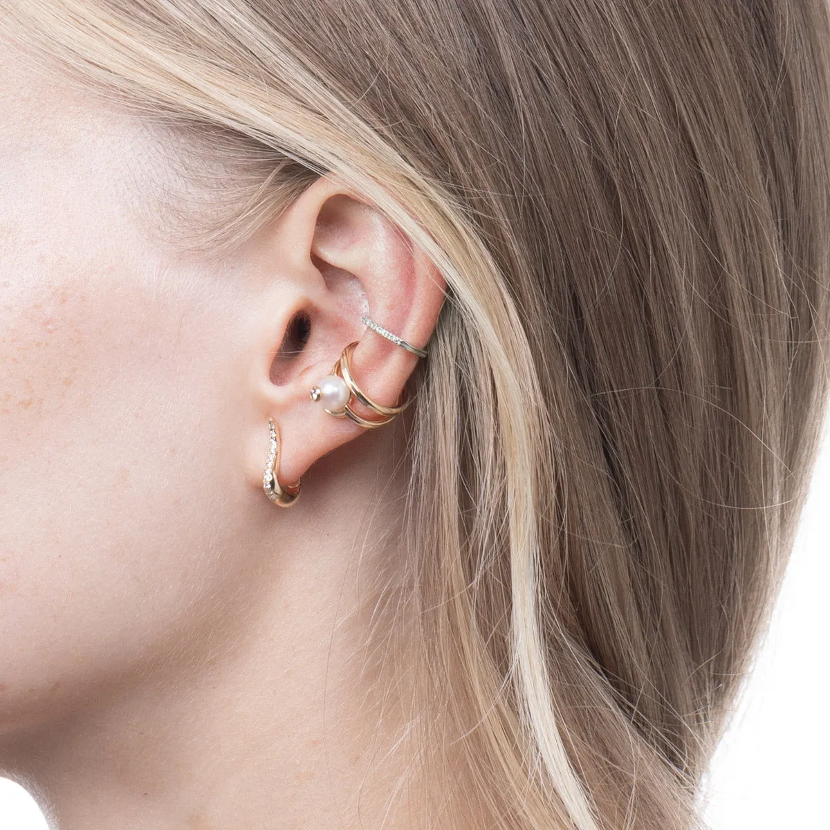 ALL ABOUT BASICS Hoop Ear Cuff Small size