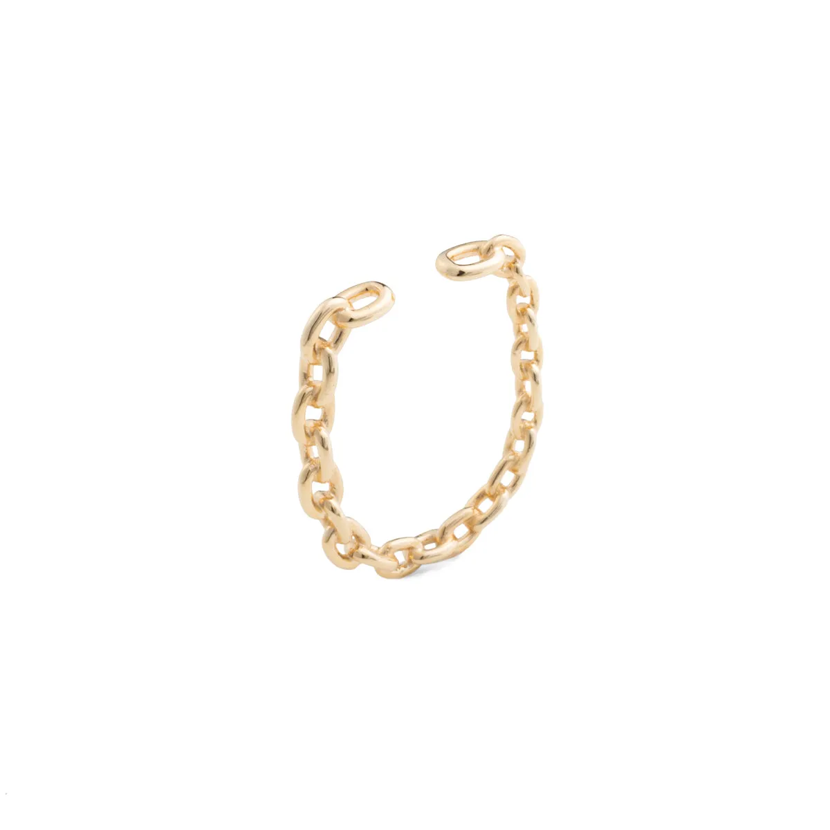 ALL ABOUT BASICS Oblong Chain Ear Cuff Medium size
