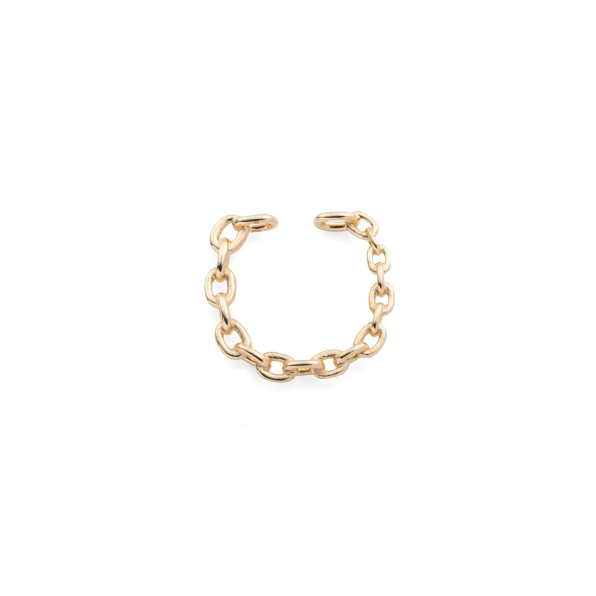 ALL ABOUT BASICS Oblong Chain Ear Cuff Medium size