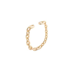 ALL ABOUT BASICS Oblong Chain Ear Cuff Medium size