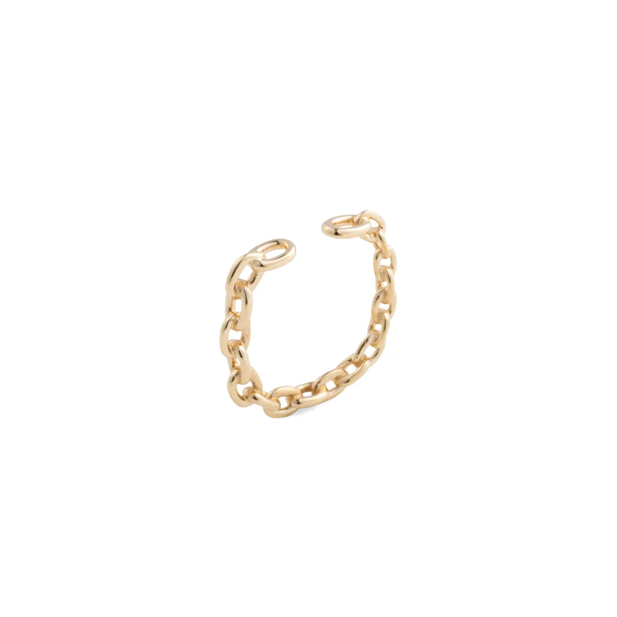 ALL ABOUT BASICS Oblong Chain Ear Cuff Small size