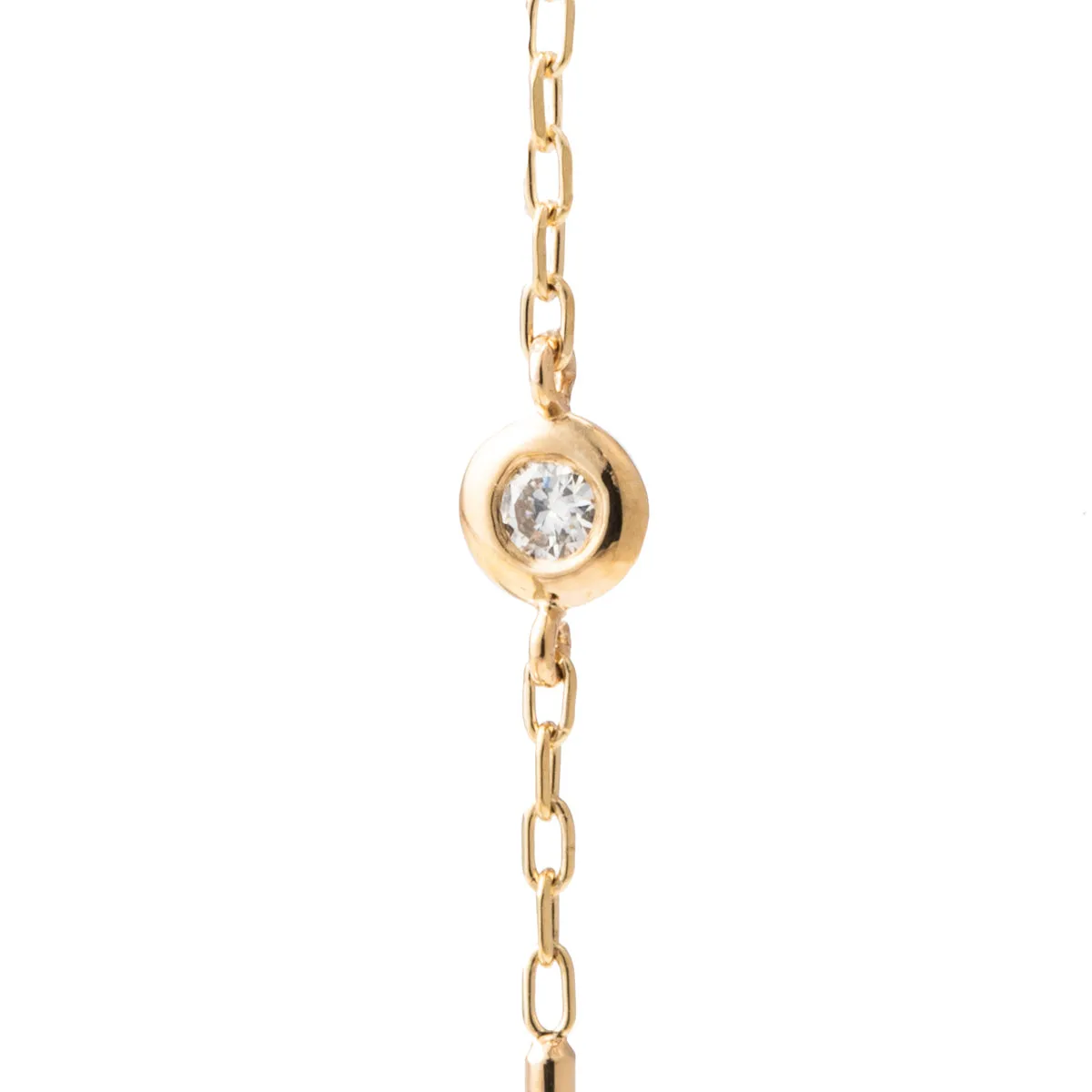 ALL ABOUT BASICS Toggle Diamond Chain Earring