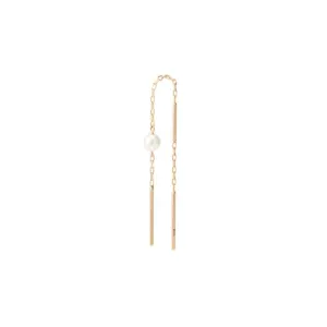 ALL ABOUT BASICS Toggle Pearl Chain Earring