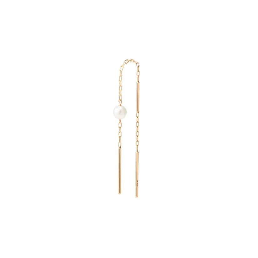 ALL ABOUT BASICS Toggle Pearl Chain Earring