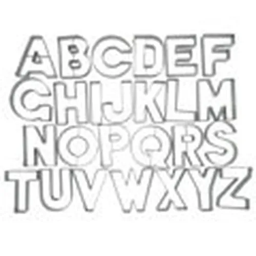 Alphabet Letter W Cookie Cutter Stainless Steel 6.5cm