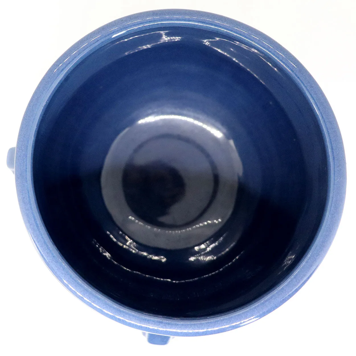 American Roseville Artcraft Pattern Glossy Blue Glaze Pottery Bowl / Planter