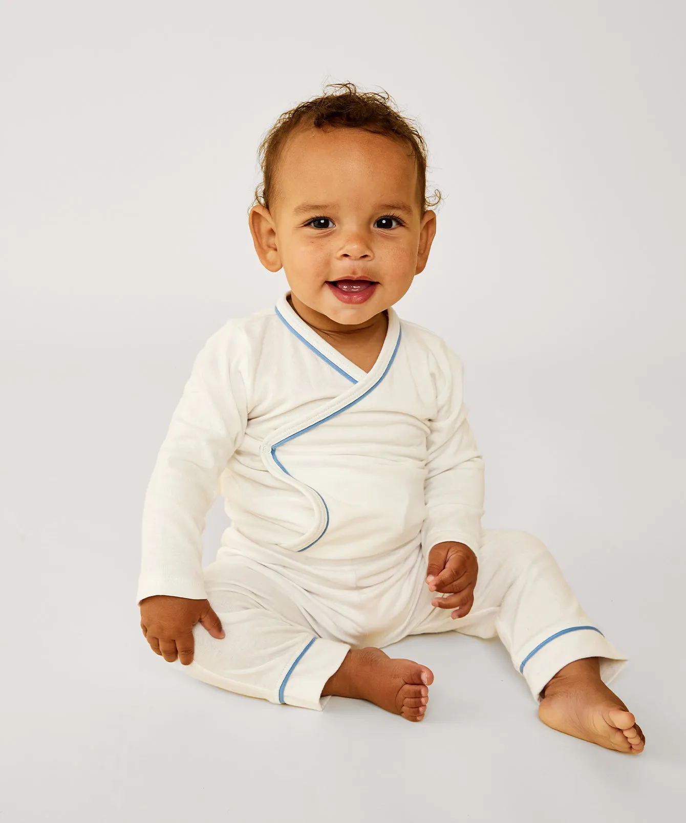 Andy Baby Legging, Blue Piping