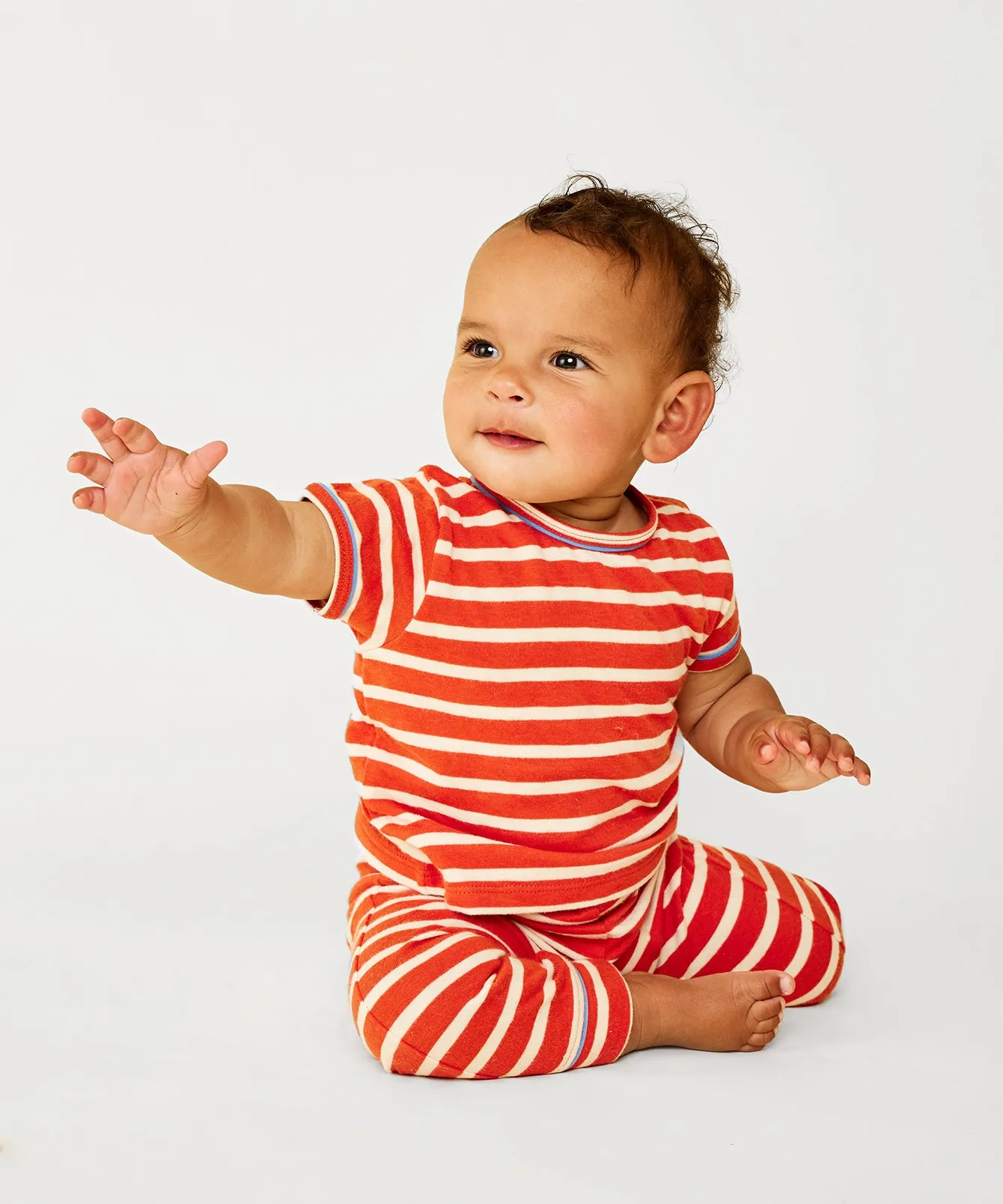 Andy Baby Legging, Red Stripe