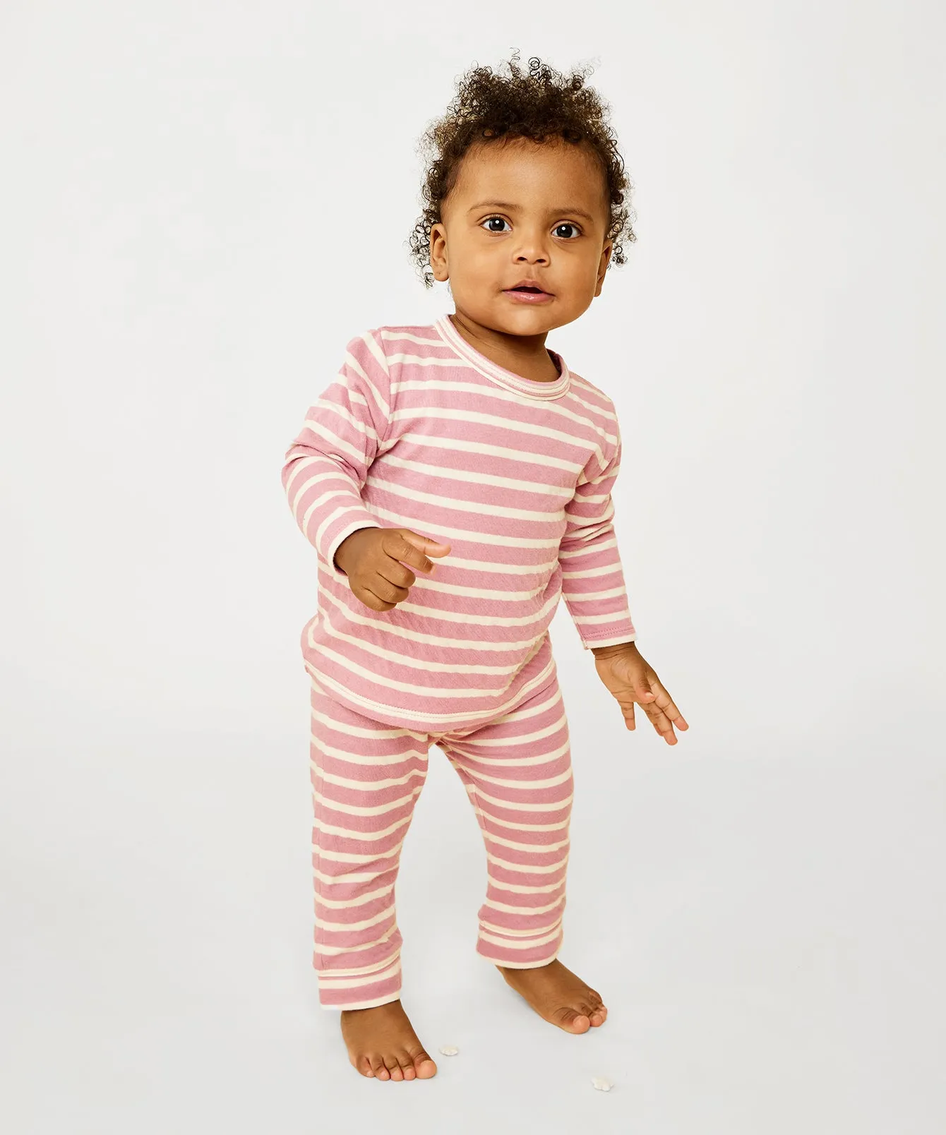 Andy Baby Legging, Rose Stripe