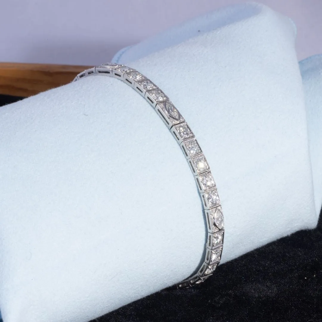 Art Deco Diamond Bracelet