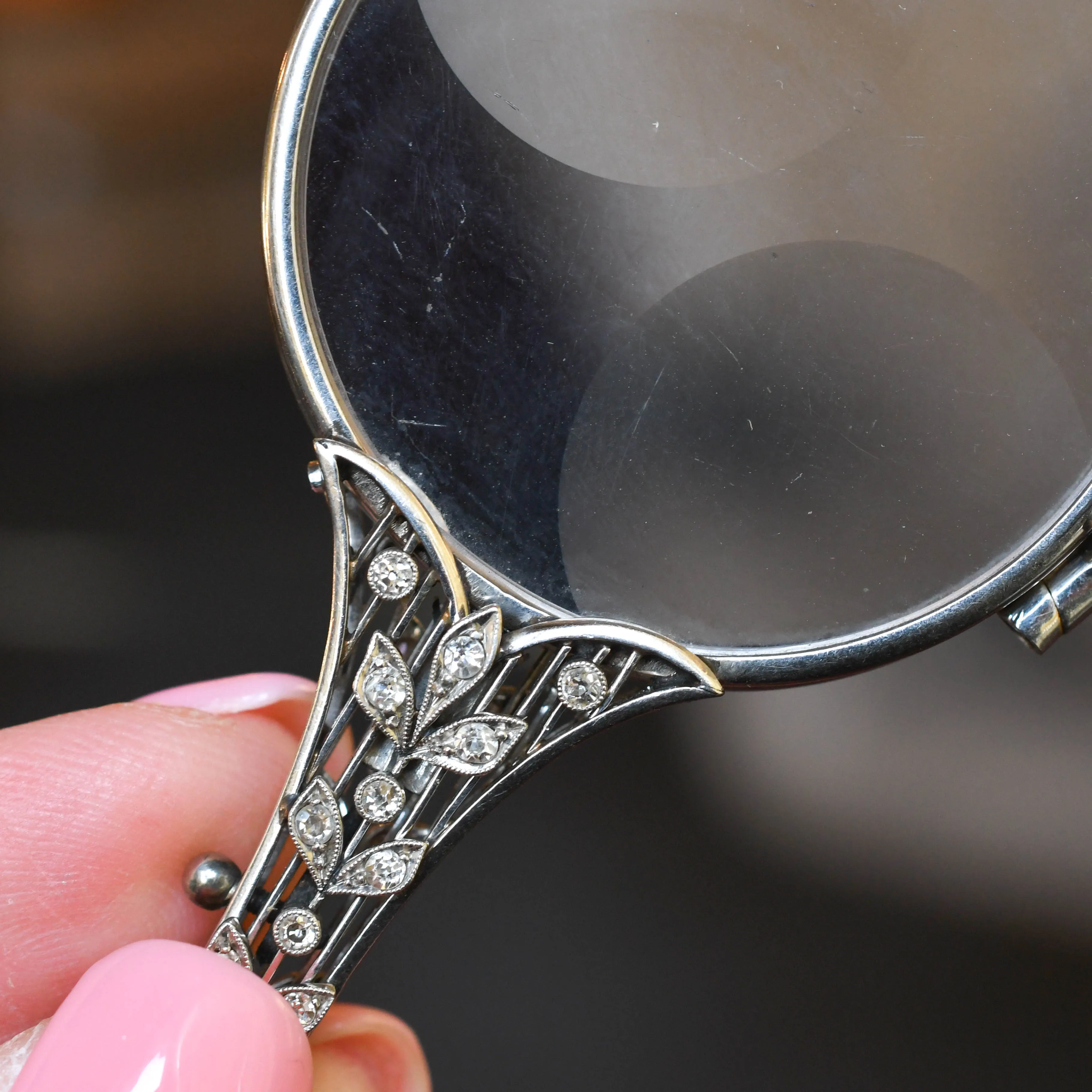 Art Deco Diamond Platinum Lorgnette