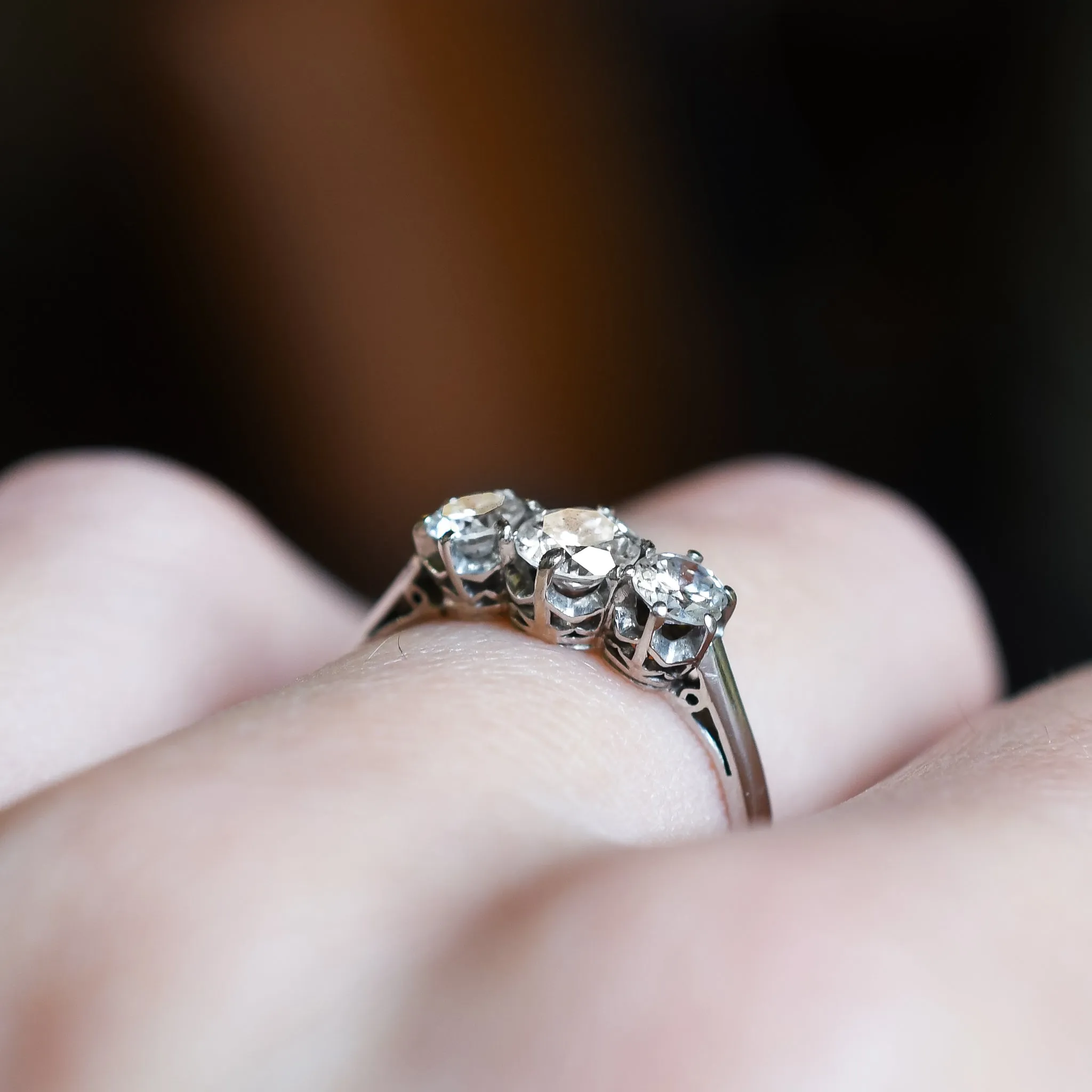 Art Deco Diamond Trilogy Ring