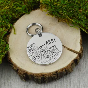 Art Deco Four Pet ID Tag